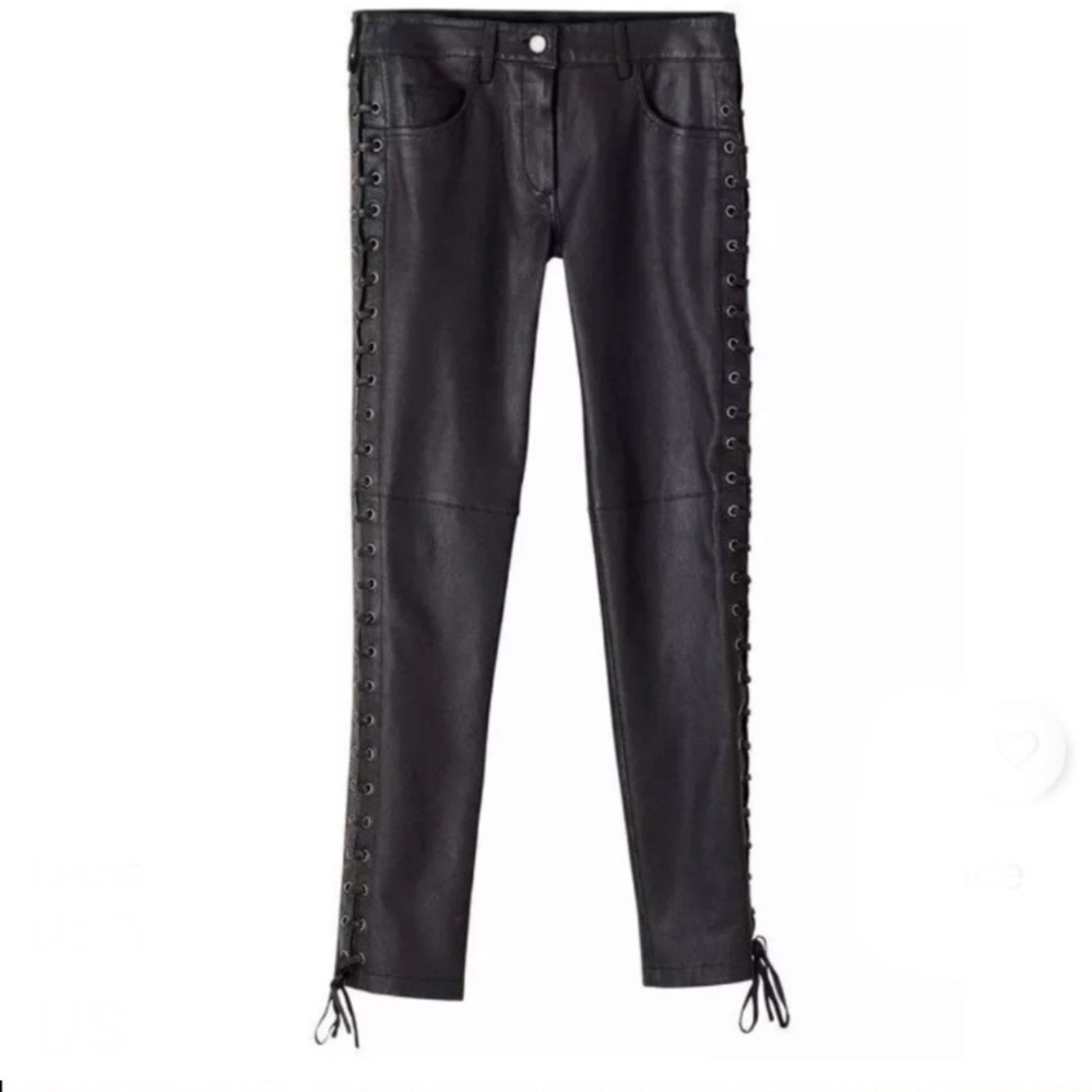 Isabel Marant x H&M leather lace up leather pant! Worn once! Size US 8!